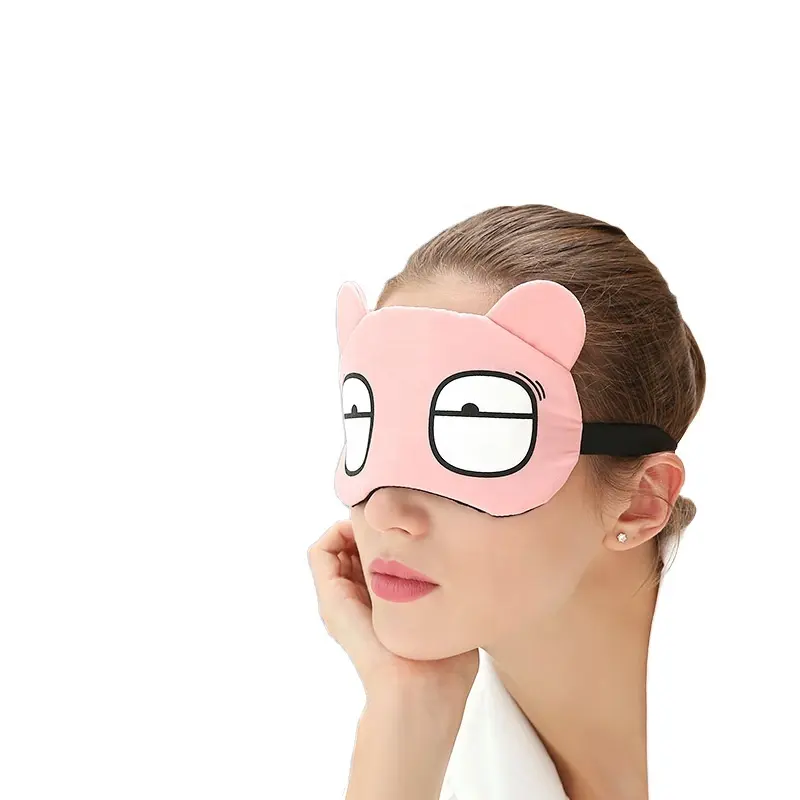 Factory Customizable Cartoon Party Eye Mask Cute Soft And Comfortable Travel Blindfold Cartoon Party Eye Mask