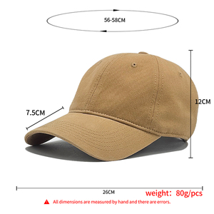 للبيع بالجملة قبعة أب ناعمة من الأعلى بـ 6 ألواح قطن Gorras Unstructure سادة مع شعار تطريز مخصص - Product Image 2