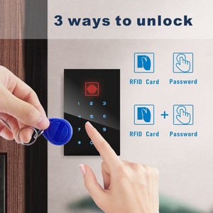 Popolare a buon mercato standalone tastiera intelligente di controllo accessi 125KHz lettore di schede di accesso RFID serratura