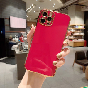 For iPhone Case TPU Electroplate SmallウエストCell Phone Back Cover <span class=keywords><strong>Shell</strong></span>ためiPhone 11 Pro Max Case