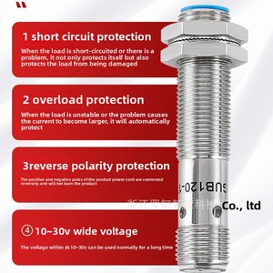 Luo cho GE lgub120 siê<span class=keywords><strong>u</strong></span> âm đo khoảng cách cảm biến M12 nhỏ điểm mù độ chính xác cao milimet cấp NPN & PNP đầ<span class=keywords><strong>u</strong></span> ra - Product Image 3