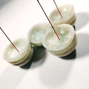DIY kristal kase toptan el oyma şifa yeni yeşim tütsü kase