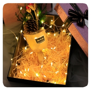 NUEVA cuerda de alambre de cobre Caja de batería de botón de modo intermitente de 3 funciones Luces de serie decorativas Led Luz de vacaciones - Product Image 5
