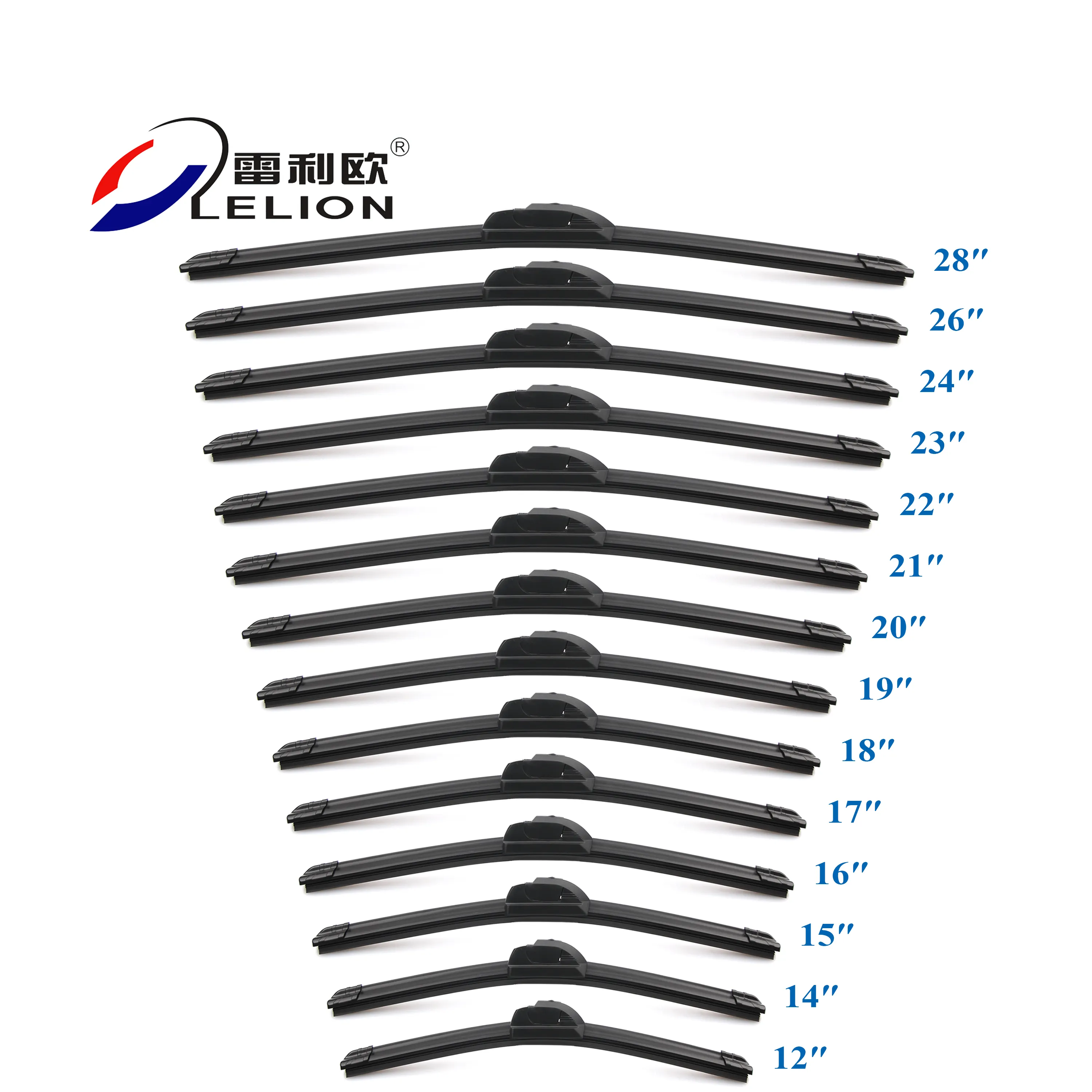 LELION ที่ปัดน้ําฝนหน้ารถยนต์ หน้ารถยนต์ สากล ทุกขนาด 12-28 นิ้ว ใบปัดน้ําฝนกระจกหน้ารถ univers