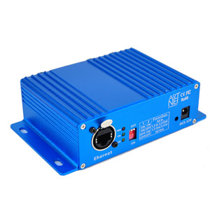 Controlador Artnet a DMX Controlador de iluminación Ethernet ArtNet DMX, interfaz profesional Artnet DMX para luces DMX, 4 puertos XLR - Product Image 5