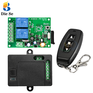 2-Kanal-10-A-Relais 433MHz DC12V 24-V-Funkempfänger mit drahtloser Fernbedienung 2 Relais drahtlose Ausgänge - Product Image 1