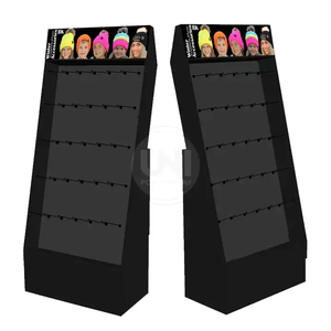 Vendita al dettaglio su misura in cartone da pavimento Stand espositore in cartone ondulato Pegboard espositore con gancio - Product Image 5
