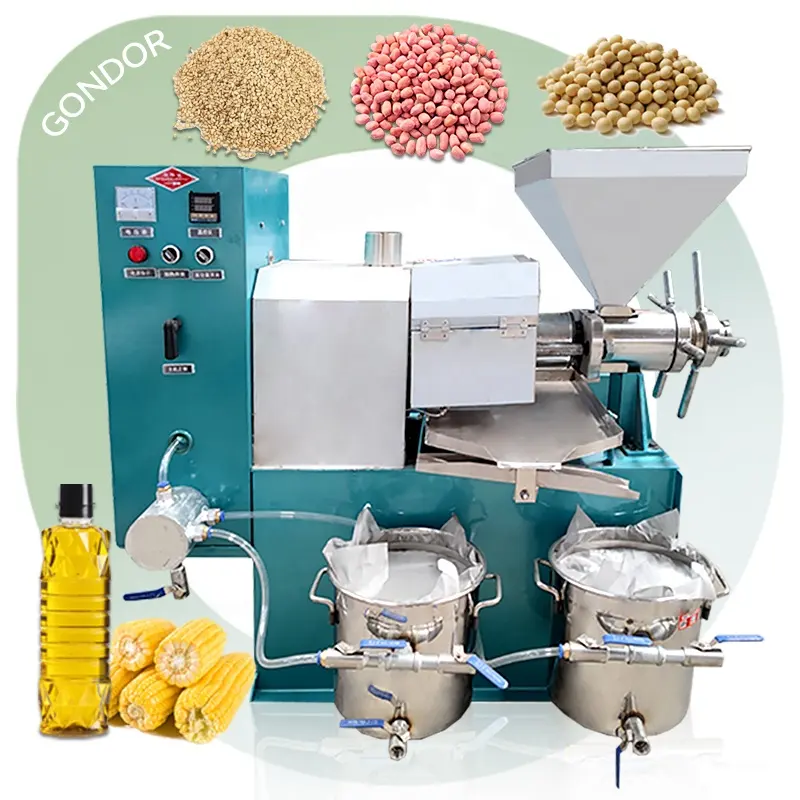 Soja cacahuete comercial cacahuete linaza aceite de argán Mini extrusora proceso extracción molino máquina