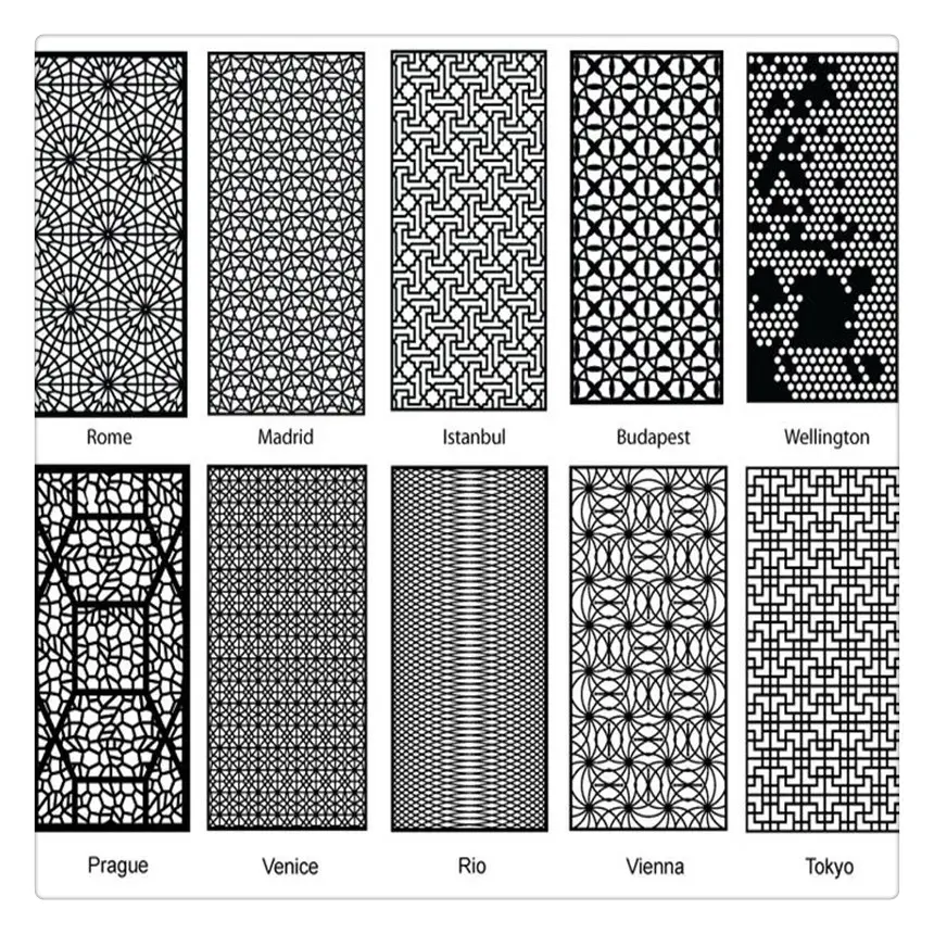 Atacado cortinas de metal/divisor de metal frisado/partições penduradas