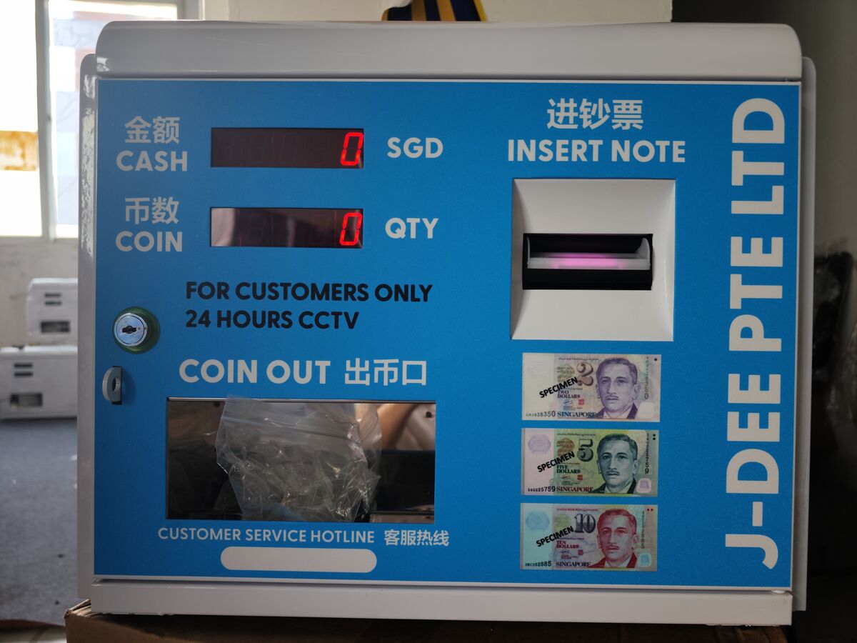 ธนบัตรสิงคโปร์เป็นโทเค็นเหรียญหนึ่งดอลลาร์
