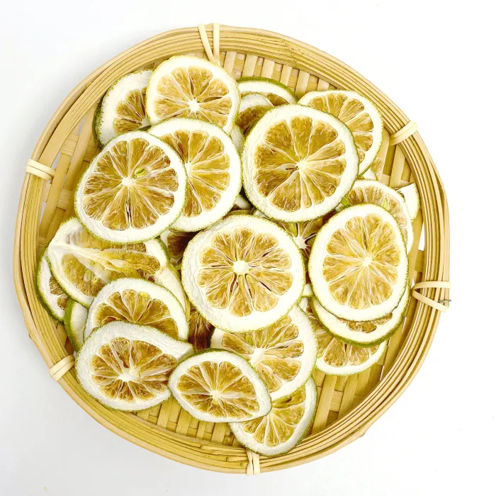 Pabrik OEM Label pribadi kering teh buah jeruk nipis Cina populer pengiris Lemon hijau