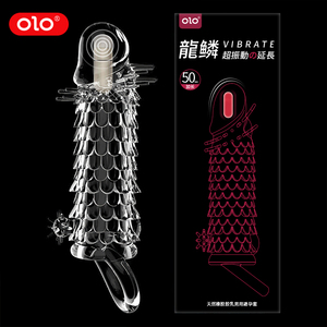 Bộ dụng cụ tăng trưởng dương vật Crystal Wolf Teeth dành cho nam giới, bao cao su trong suốt hình rồng pha lê, bao cao su chấm bi hình rồng, bao cao su thần kỳ Mele dành cho nam giới - Product Image 5