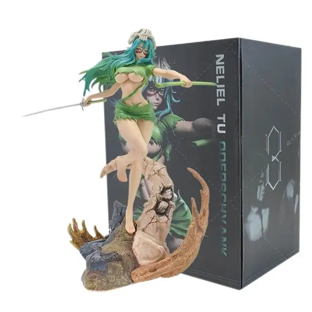 Figura de Anime Sexy Bleach Nelliel de 28CM, Neliel Tu Oderschvank, figuras de acción para niñas, colección de figuras, modelo de juguete para adultos