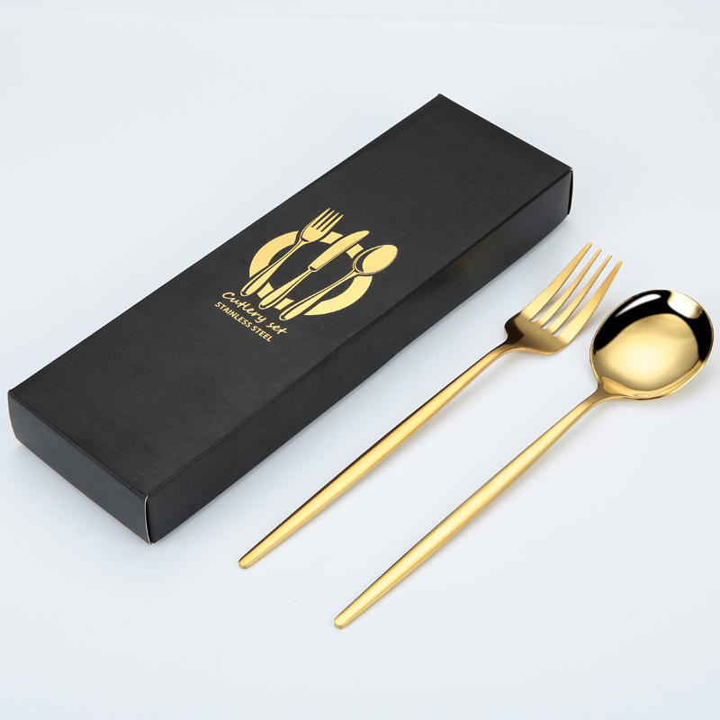 Golden Fork/Spoon Set