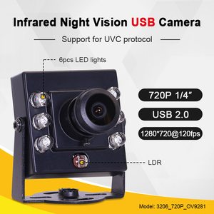 OV9281 3206 720P Mini-USB-Kamera modul 3mm Weitwinkel Global Shutter 210fps IR 940 Infrarot für industrielle Sicht