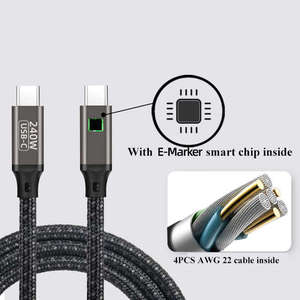 phone charger cable 240W PD Type-C Cable Universal 480Mbps PD3.1 Fast Charging <strong>Data</strong> Transfer USB C Cable for Phone and <strong>Computer</strong>