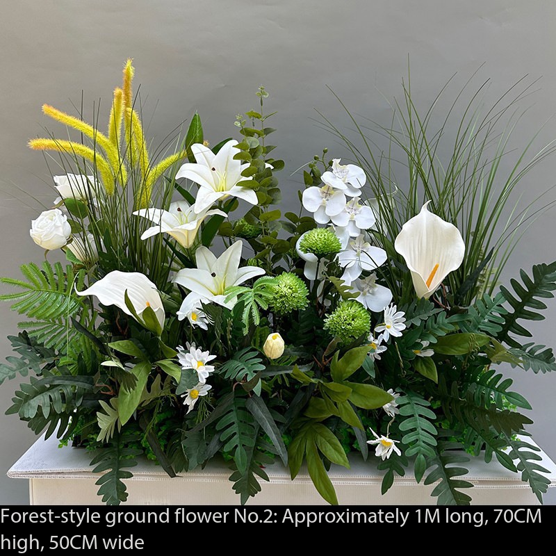 Dépôt pour ensemble de paysage de plantes artificielles