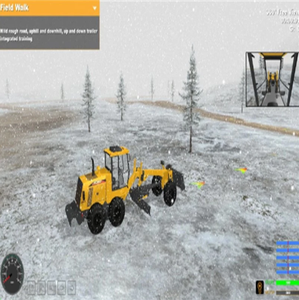 VR Grader Training Simulator Driver <strong>Simulation</strong> Teaching Simulator