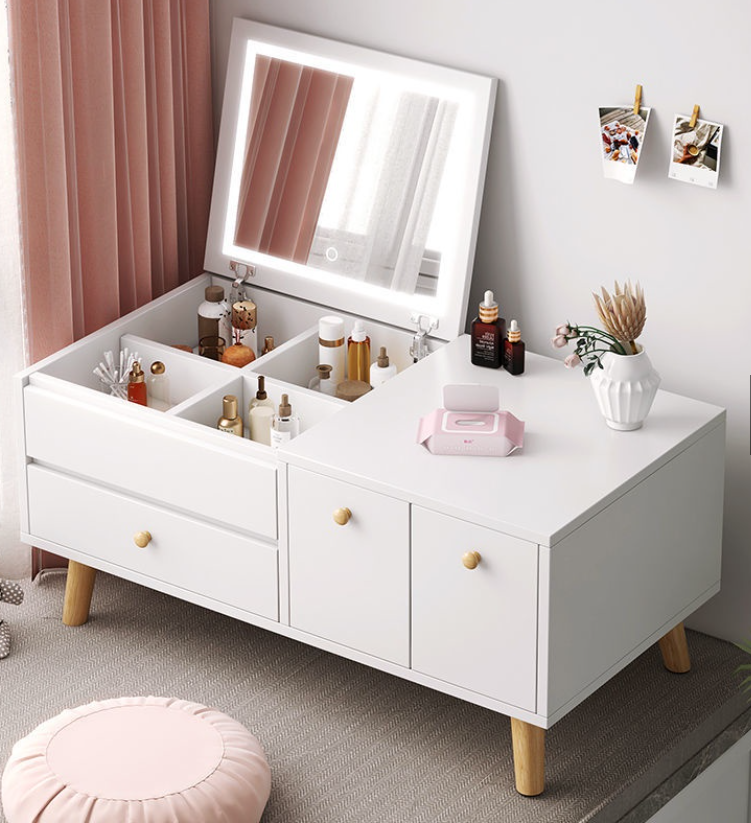 Dressing Table Bedroom Simple Dressing Cabinet Multi-Functional Makeup Table Bedroom Furniture