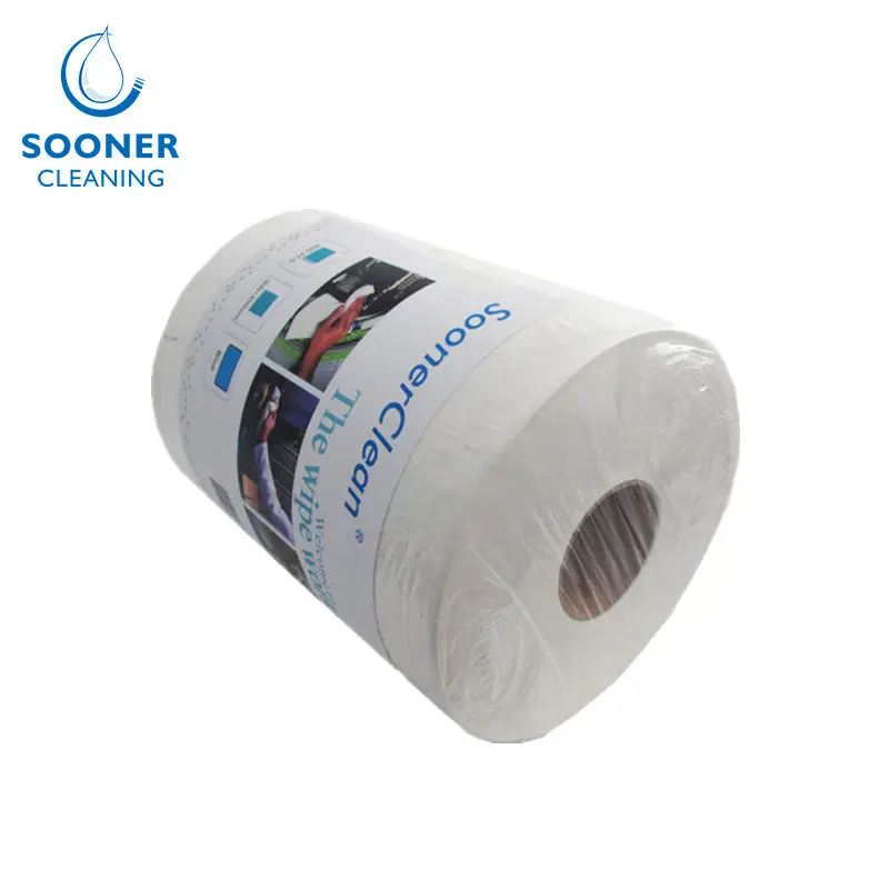 [Soonerclean] 70% celulose 30% pp resistente limpeza industrial não tecido toalhetes