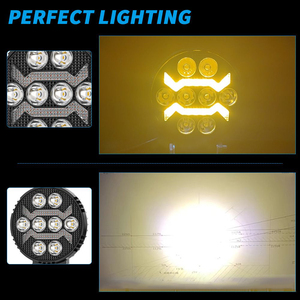 4 inç yuvarlak sürüş DRL spot yardımcı çalışma ışığı Led 9-30V Led çalışma ışığı Off-yol ışığı araç araba WorkLight için - Product Image 5