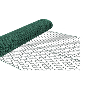 Venta caliente gallinero red de alambre Hexagonal galvanizado y recubierto de PVC malla de alambre de pollo para gallinero cercado de alambre de Pollo Verde - Product Image 3