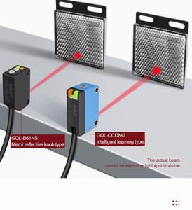 Square Reflection Vision Photoelectric <strong>Sensor</strong> <strong>Detect</strong> Transparent Non-transparent <strong>Object</strong> Retro-reflection Optical Photo <strong>Sensor</strong> - Product Image 4