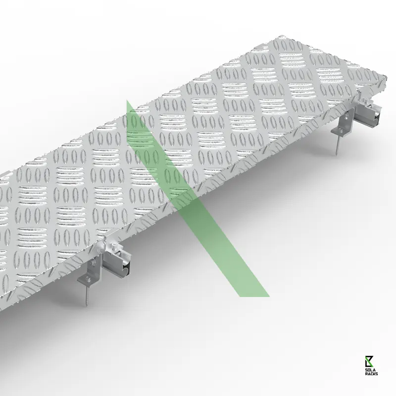 SOLAR ACKS Anti-Rutsch-Aluminium prüf platte Hang dach Solar installation Wartung Korrosions schutz profil platte