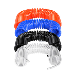 Source Factory <strong>3M</strong> PU <strong>Air</strong> Compressor <strong>Hose</strong> Tube Red Blue Black Transparent Pneumatic Spring Spiral Pipe Polyurethane <strong>air</strong> <strong>Hose</strong> - Product Image 1
