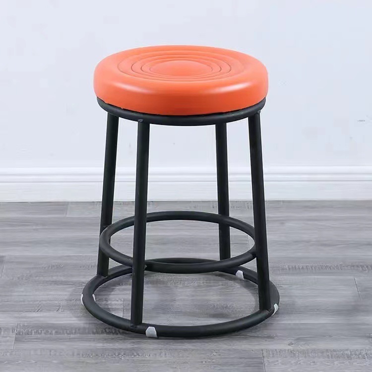Cadre en acier au carbone noir épaissi orange de 48 cm de hauteur
