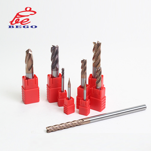 Keskin keskin uçlu Carbide karbür kare frezeler kesici 4 flüt Tungsten CNC freze kesiciler - Product Image 1