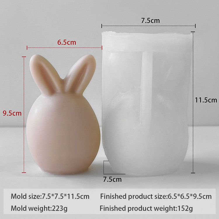 Moule lapin blanc h-0658