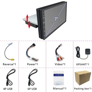 7168 1Din 7 pollici Android Auto per lettore DVD con WiFi autoradio GPS & BT portatile Video DSP & RGB funzioni - Product Image 5