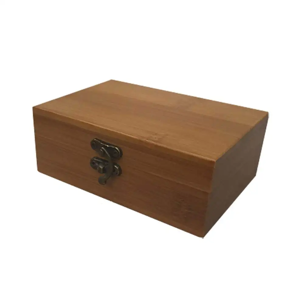 Монета для обеда с часами Упаковка деревянная коробка для поделок для подарочной упаковки