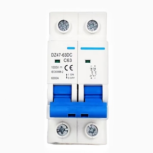 Disyuntor en Miniatura MCB 1P 2P 3P 4P, Disyuntor Operado por Corriente DC 10A 16A 20A 32A 63A, Disyuntor Solar, 1P, 2P - Product Image 1