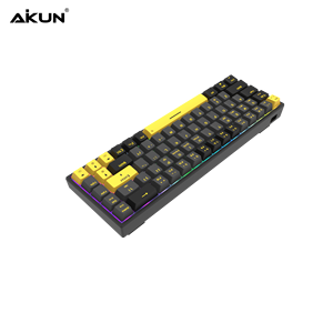 Teclado para juegos recargable inalámbrico de modo triple con interruptor mecánico-Junta 4 Estructura-Retroiluminación RGB-Multi OS-Pantalla inteligente - Product Image 5