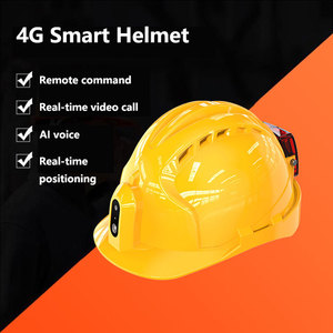 黄色视觉定位GPS抗压安全帽4g视频监控智能头盔 - Product Image 5