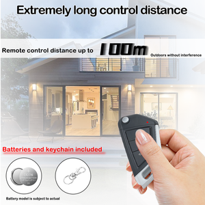Nuovo wireless RF 433mhz apprendimento ABS codice fisso con chiave lama allarme auto telecomando - Product Image 2