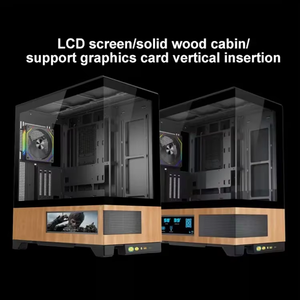 Cabina in legno ATX telaio giocatore di gioco RGB custodia da tavolo Full Tower PC Cabinet con schermo LCD - Product Image 2