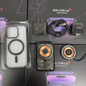 无线5000毫安时电源组20w充电器磁性外壳耳机手机配件6合1礼品套装适用于iphone 13 14 pro max