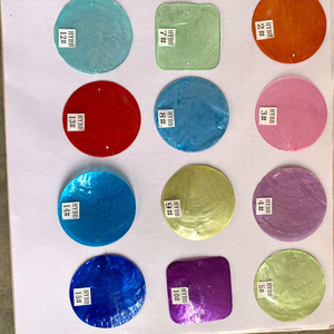Ang Go Capiz <strong>Shell</strong> Round Square Wholesale 5cm DIY White Capiz <strong>Shell</strong> With Holes Bulk Capiz <strong>Shells</strong> for Decor - Product Image 1