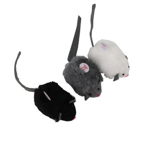 Peludo ratones con Catnip y juguetes de sonido de piel de conejo Real interactivo a jugar juguete - Product Image 1