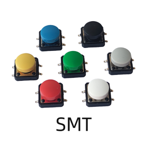 10set interruttore tattico momentaneo 12x12mm aggiungere tappi di plastica altezza 9.2mm interruttore a pulsante 4pin SMT DIP PCB pulsante di montaggio - Product Image 3