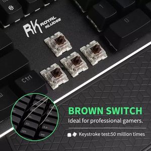 便宜的工厂价格游戏键盘紧凑组合背光 usb 接口键盘迷你巧克力键盘 - Product Image 5