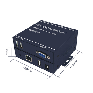 VGA kvm扩展器200M KVM USB通过局域网与鼠标和键盘到RJ45网络电缆与本地输出 - Product Image 5