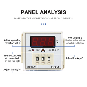 Pantalla digital E5C4, controlador de temperatura, puntero, base reguladora de temperatura para horno - Product Image 3
