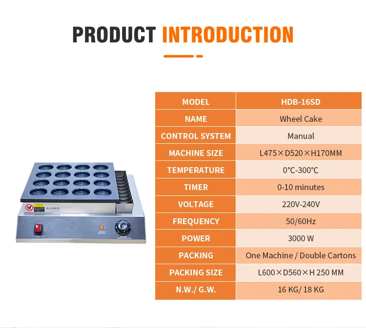 Macchina per Waffle per torta all'uovo Etl Ce Cert ad alte prestazioni con macchina per la produzione di Topper per torta di riso