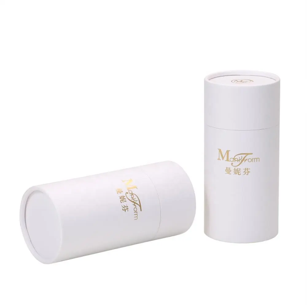 Caja cilíndrica de cartón con logotipo personalizado, cilindro redondo de embalaje de tubo de papel para Cajas de Regalo cosméticas