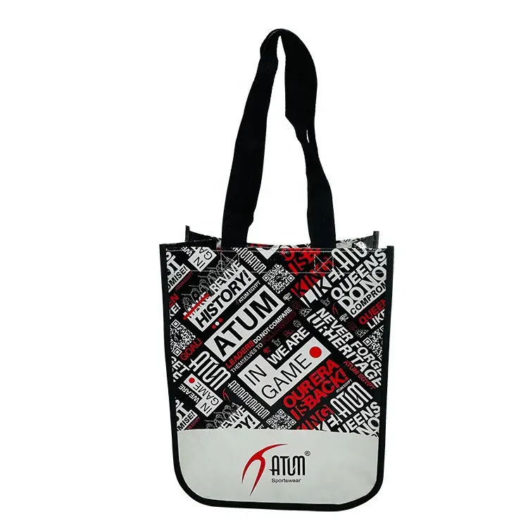 Подгонянная многоразовая сумка для покупок lululemon, переработанная Экологичная Нетканая сумка lulu с логотипом