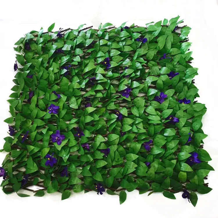 New Arrival Garden Panel Hedge China Factory Good Price Artificial Wooden Anti-UV Trellis Fence